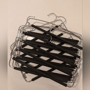 Metal hangers! Pants, Skirts, Shorts And Tank Tops. Organized Closet!